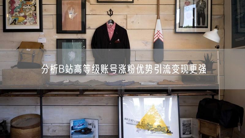 分析B站高等级账号涨粉优势引流变现更强