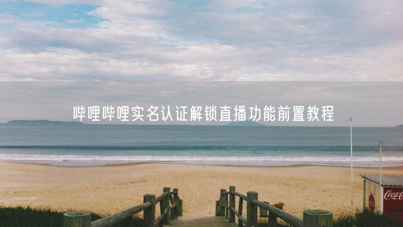 哔哩哔哩实名认证解锁直播功能前置教程