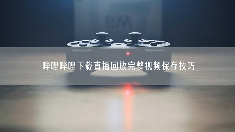 哔哩哔哩下载直播回放完整视频保存技巧