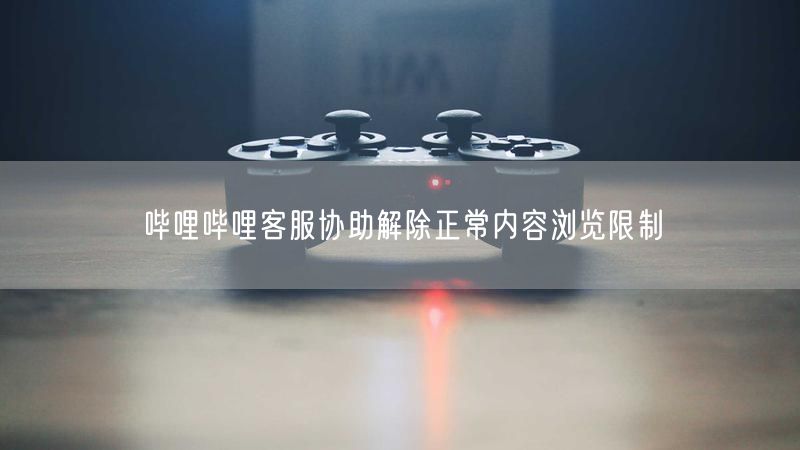 哔哩哔哩客服协助解除正常内容浏览限制